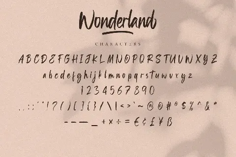 Wonderland font