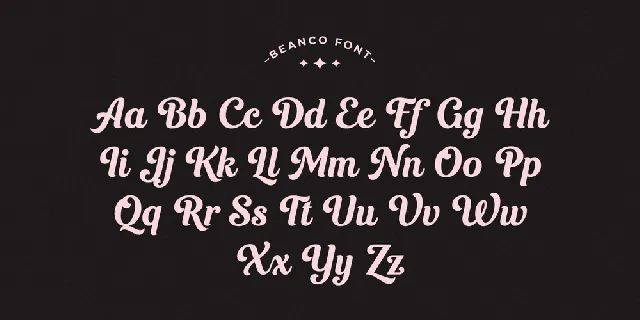 Beanco Demo font