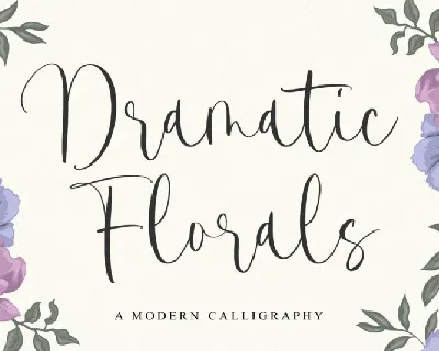 Dramatic Florals font