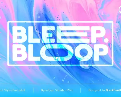 Bleep Bloop font