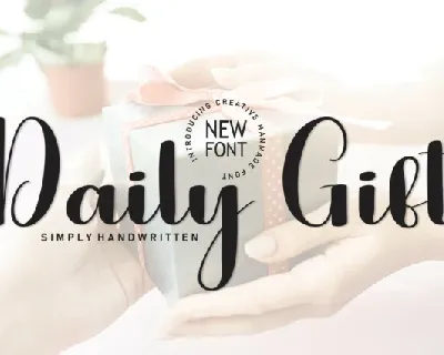 Daily Gift Script font