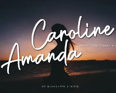 Caroline Amanda font