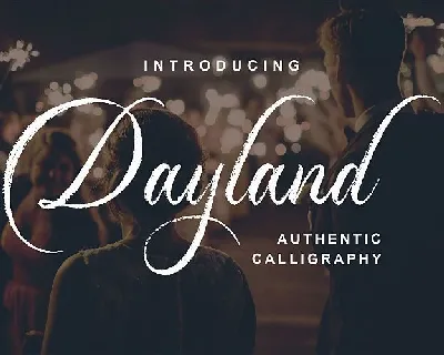 Dayland Calligraphy font