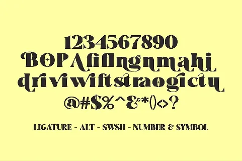 Morgini font