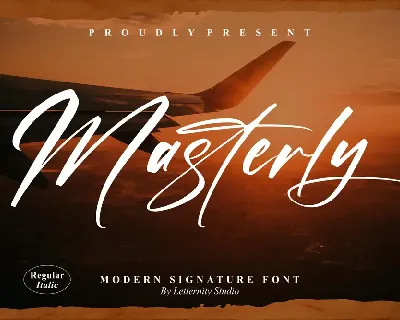 Masterly – Modern Signature font