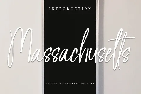 Massachusetts Script font