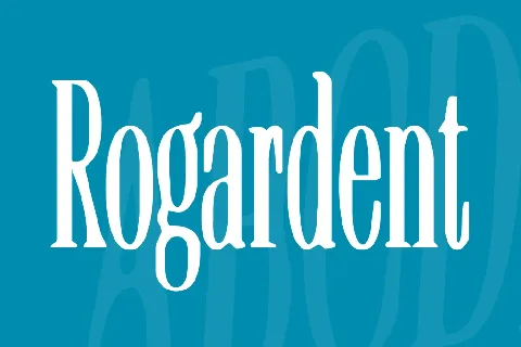 Rogardent font