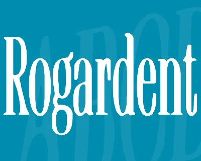 Rogardent font