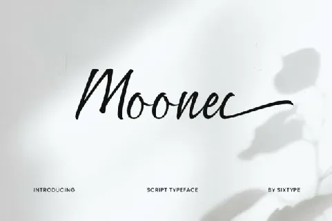 Moonel Script font
