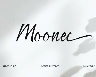Moonel Script font