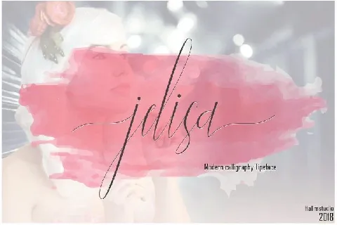 Jelisa Script font