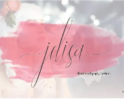 Jelisa Script font