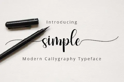 Simple Script font