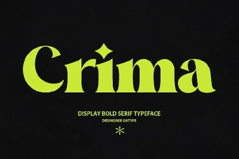 Crima font