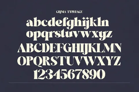 Crima font