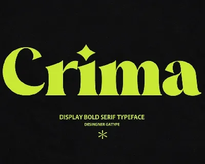 Crima font