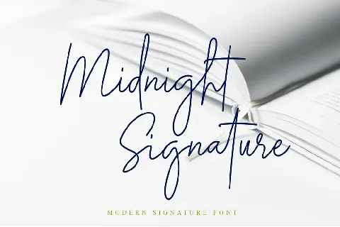 Midnight Signature font