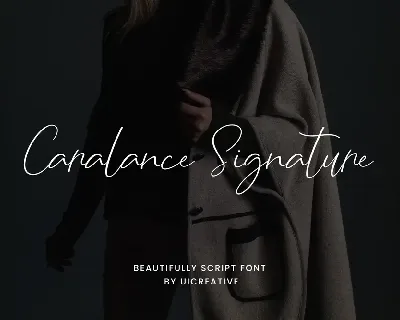 CaralanceSignature font