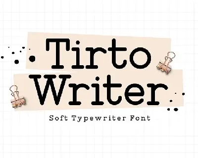 Tirto Writer font