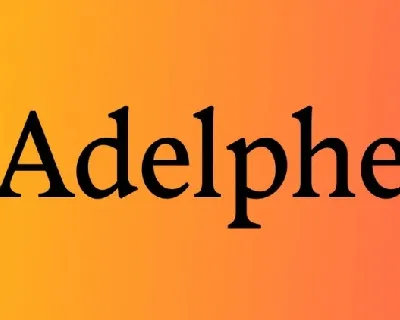 Adelphe Family font