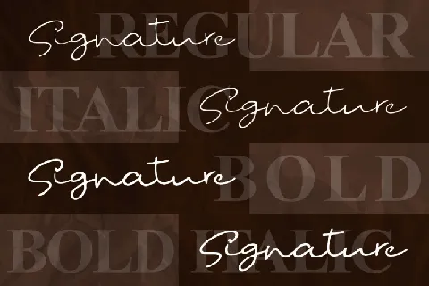 Fostone Natural Signature Script font