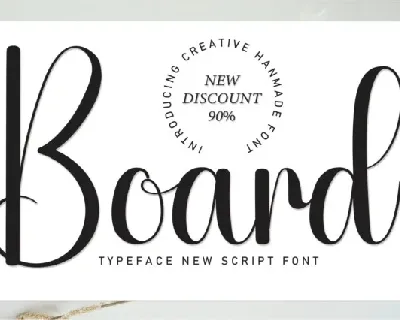 Board Script font