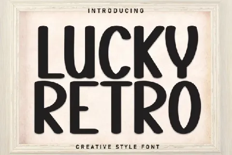 Lucky Retro Display font