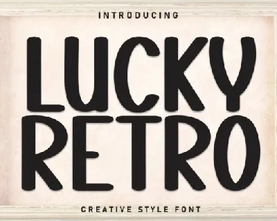 Lucky Retro Display font