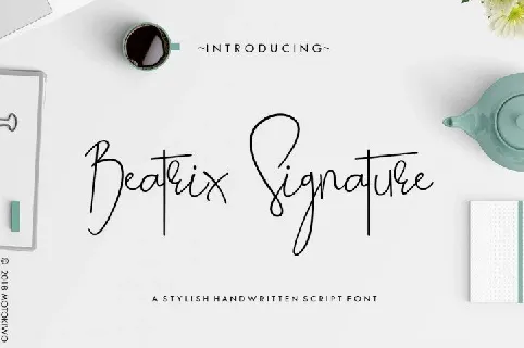 Beatrix Signature Free Download font