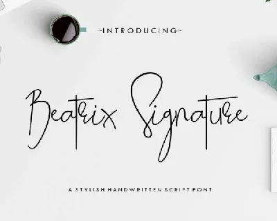 Beatrix Signature Free Download font