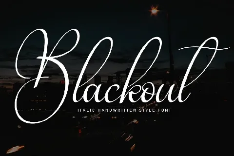 Blackout font