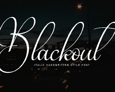 Blackout font