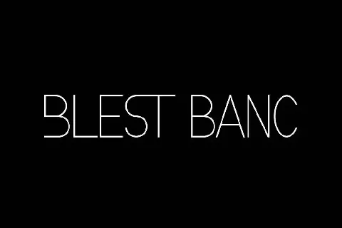 Blest Banc Demo font