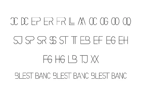 Blest Banc Demo font