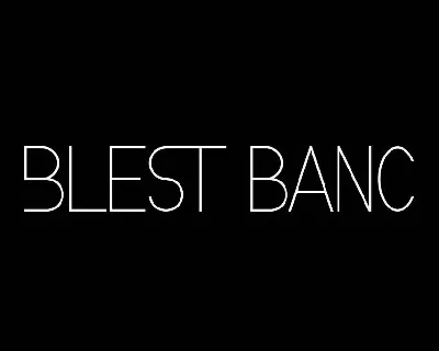 Blest Banc Demo font