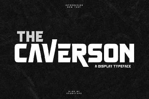 Caverson font