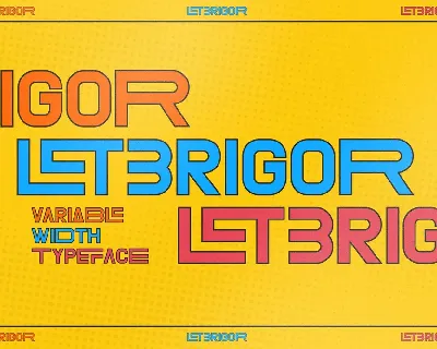 LETBRIGOR Typeface font