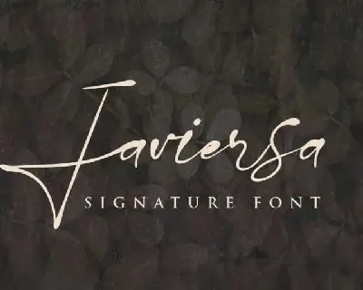 Javiersa Handwritten font