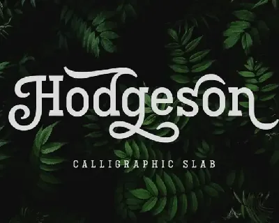 Hodgeson Display font