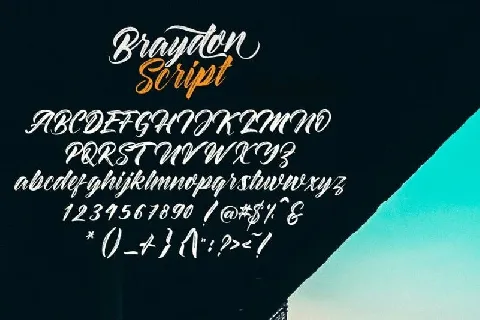 Braydon Script font