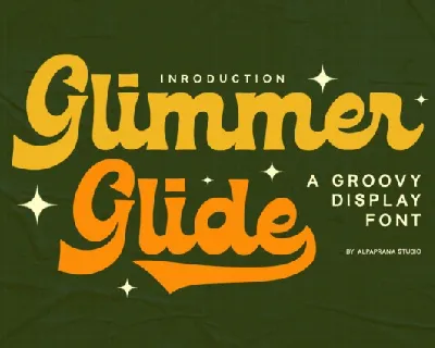 Glimmer Glide font