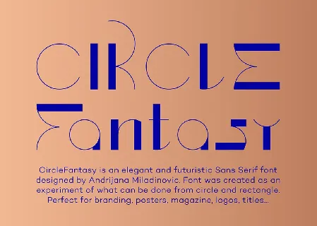 CircleFantasy Futuristic font