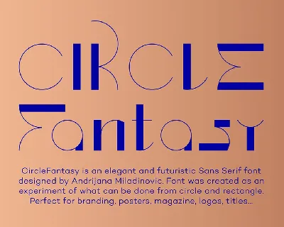 CircleFantasy Futuristic font