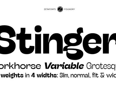 Stinger Slim Trial font