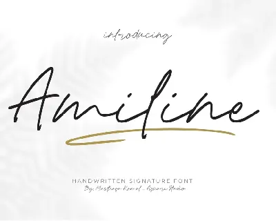 Amiline font