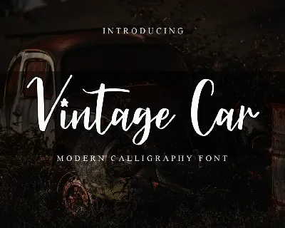 Vintage Car font