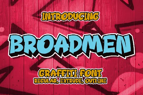 Broadmen font