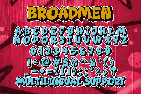 Broadmen font