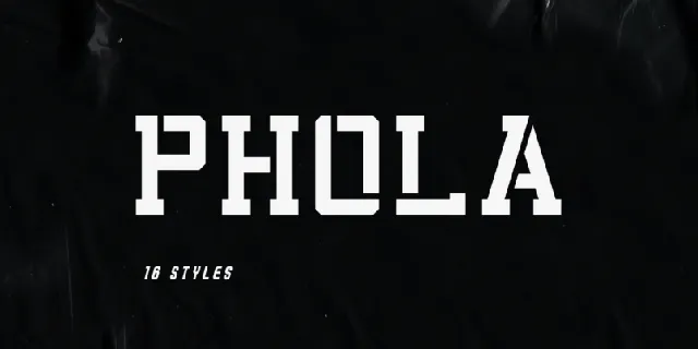 Phola Slab font