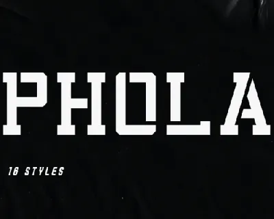 Phola Slab font